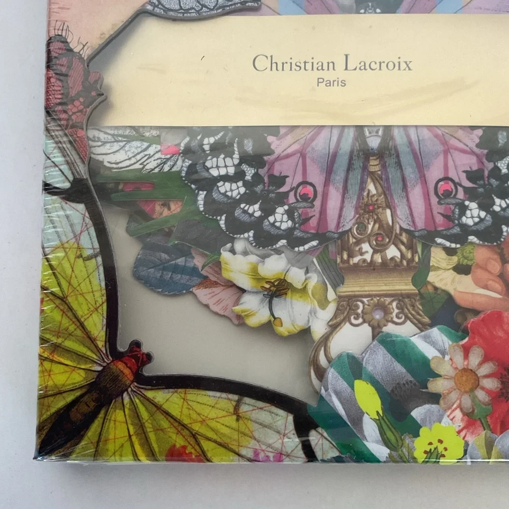 Christian Lacroix Frivolites Fan Diecut Boxed Notecards NWT